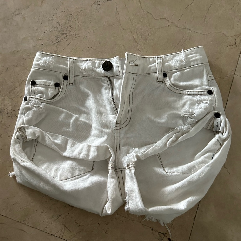 one teaspoon white shorts